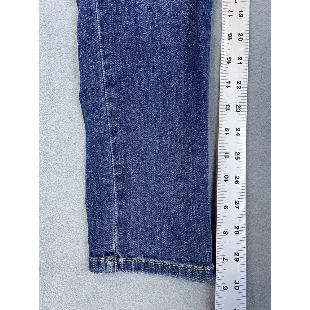 KanCan Jeans Womens‎ 9 Blue Ripped Denim Dark Wash Skinny Mid Rise Stretch